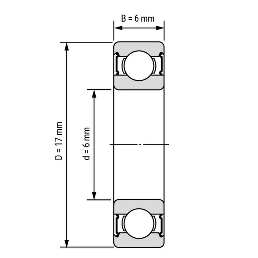 10 ชิ้น 606 Z ( 6 x 17 x 6 mm.) NTN Mini Ball Bearing 606 ZZ | Shopee  Thailand