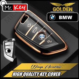 【Mr.Key】เคสกุญแจรีโมตรถยนต์ Tpu แบบนิ่ม สําหรับ BMW X1 X3 X4 X5 F15 X6 F16 G30 7 Series G44 F48 F39 520 525 G20 118i 218i 320i