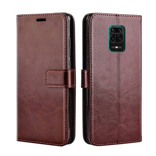 เคสสำ Xiaomi Redmi Note 9S Case PU Leather Flip Phone Case  Xiaomi Redmi Note 9 S 9s เคสโทรศัพท์มือถือ พลิกซองโทรศัพท์