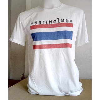 สไตล์ใหม่ เสื้อยืดธงชาติไทย (THAILAND Flag) ผ้าฝ้ายแท้