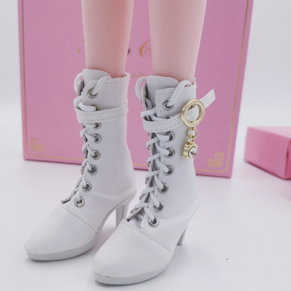 รองเท้าบูท ประดับโบว์ อุปกรณ์เสริม สําหรับตุ๊กตา 1/3 BJD 60 ซม.