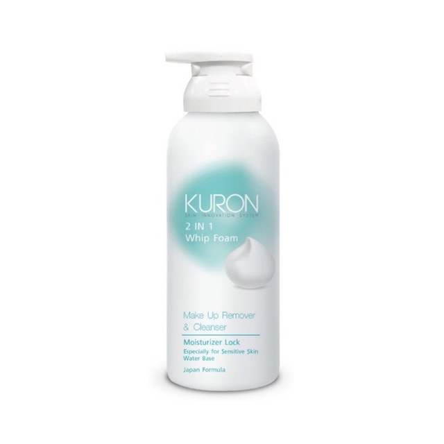 Kuron 2in1 Whip Foam Make Up Remover &amp; Cleanser