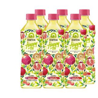 อิชิตัน น้ำชาเขียว รสทับทิม บรรจุ 420ml ยกแพ็ค 6ขวด ICHITAN POMEGRANATE