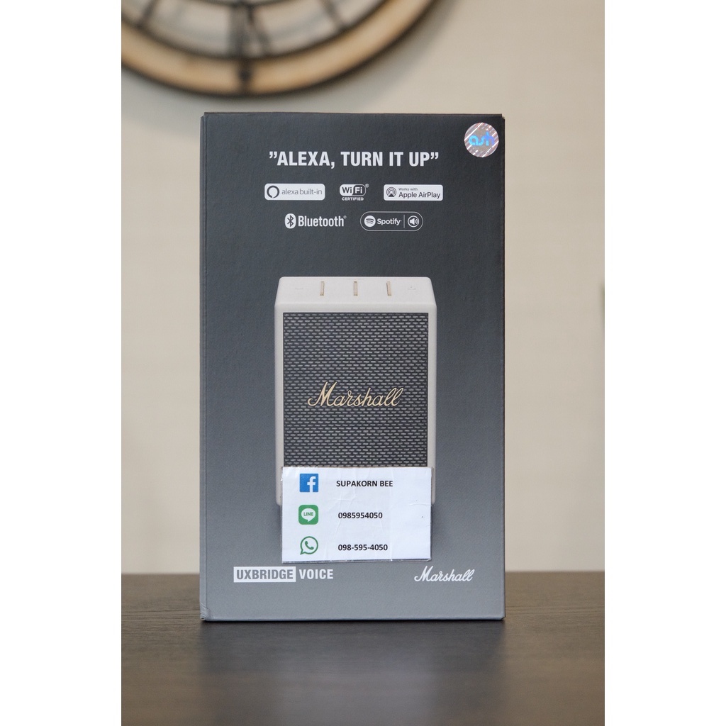 Marshall UXBRIDGE VOICE WITH AMAZON ALEXA สีขาว ตัวเล็ก น่ารัก ประกันศูนย์ไทย 1 ปี
