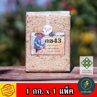 ข้าวกล้อง กข 43 ข้าวกข43 ข้าวกล้อง43 สูตรน้ำตาลน้อย ข้าวเพื่อสุขภาพ ปลอดสารพิษ ผู้ป่วยเบาหวาน คนควบคุมน้ำหนัก