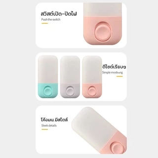 I-HOMEE โคมไฟหัวนอน ไฟกลางคืน LED สีขาว ทรงโมเดิร์น แบบเสียบปลั๊ก ประหยัดพลังงาน