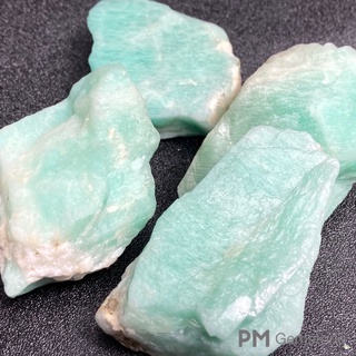 AMZ08 อมาโซไนต์ ( Amazonite ) ของแท้ หินธรรมชาติ หินสี พลอยดิบ แร่ ของสะสม หินมงคล แร่หายาก หินนำโชค หินเสริมดวง