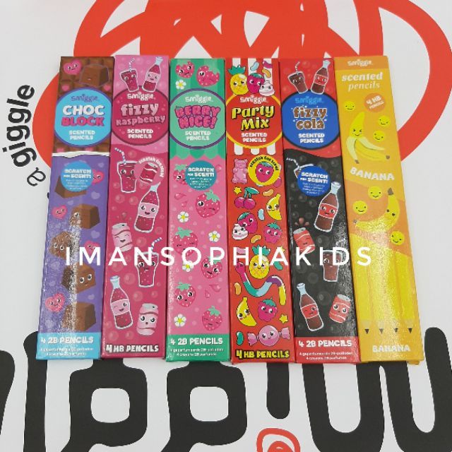 Smiggle Stationeries ( Scented Pencil HB ดินสอกด)
