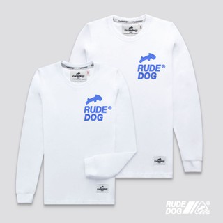 Rudedog เสื้อยืดแขนยาว รุ่น 2 lines สีขาว (ราคาต่อตัว)