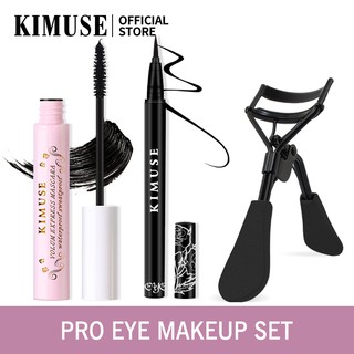 Kimuse มาสคาร่า 3 ชิ้น + อายไลเนอร์ + ที่ดัดขนตา / ชุด