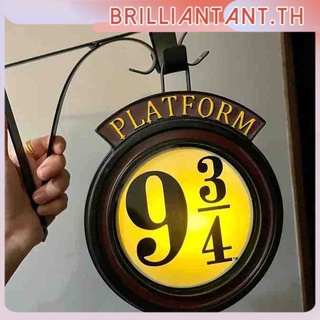 Harry Potter แขวนผนัง Night Light Led วงเล็บโลหะ Wall Art โคมไฟตกแต่งบ้าน Bri