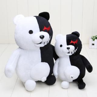 Dangan Ronpa Super Danganronpa 2 Monokuma ของเล่นตุ๊กตาหมียัดไส้ สีดำ สีขาว สำหรับเด็ก