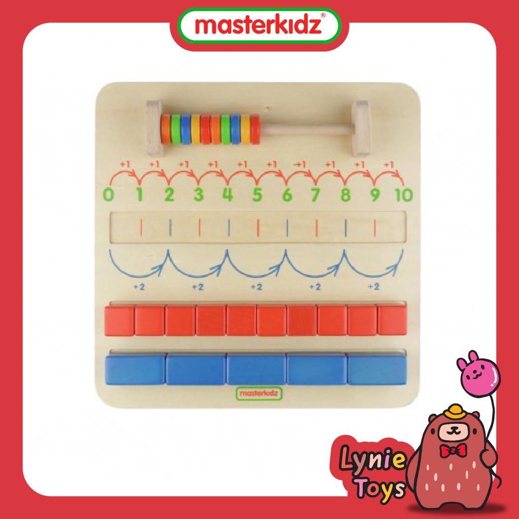 Masterkidz ของเล่นเสริมทักษะ บอร์ดการเรียนรู้เลขคี่เลขคู่ 1-10 Odd & Even Numbers Learning Board