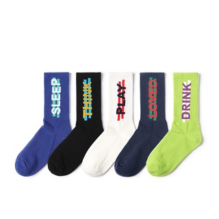 KAFU D396 Trend English solid socks