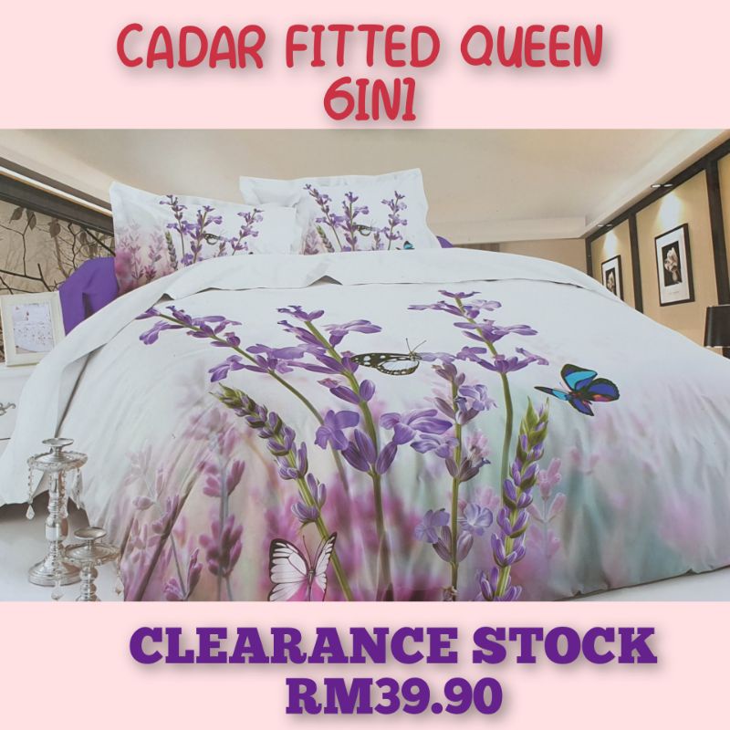 : CADAR FITTED QUEEN 6 IN 1 9D