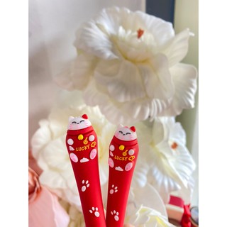 Wedding Gifts ปากกา Lucky Cat สีแดง