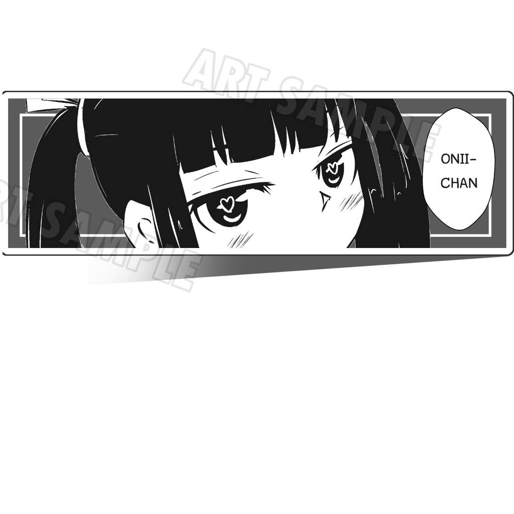 Anime Stickers 2 ชิ้น ONI-CHAN SNA-Sticker V.08 สติกเกอร์ ติดรถ อนิเมะ Sticker การ์ตูนญี่ปุ่น สติ๊กเ