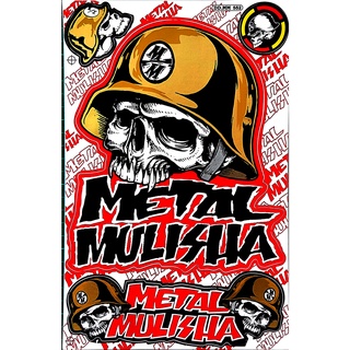 สติ๊กเกอร์แต่งรถ METAL MULISHA SE20 สติกเกอร์ติดรถมอไซค์ สติ๊กเกอร์หัวกระโหลก สติ๊กเกอร์แต่งรซิ่ง สติกเกอร์ติดรถ