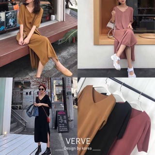 V Knit Dress