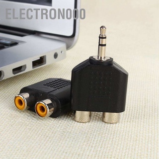 [คลังสินค้าใส]Electron000 3.5 มม. Male สเตอริโอแจ็คซ็อกเก็ต 2 สําหรับ Rca ปลั๊กตัวเมีย Mono อะแดปเตอร์ขยายเสียง