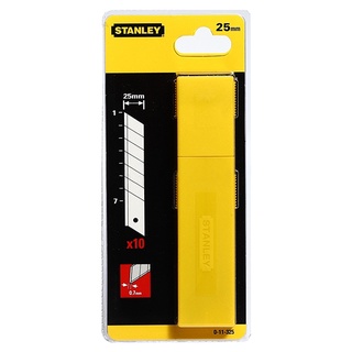 ใบมีดคัดเตอร์ใหญ่ 25 มม. #11-325 STANLEY (10 ใบ/แผง)