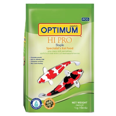 อาหารปลาคาร์ฟ Optimum Hi Pro Staple เขียว ออพติมั่ม ไฮ โปร สูตรมาตรฐาน ขนาด 1.5 กิโลกรัม
เขียว