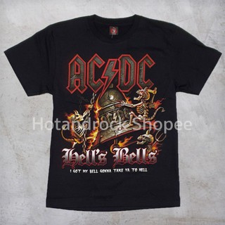 เสื้อยืดวงสีดำ AC DC TDM 1180 Hotandrock