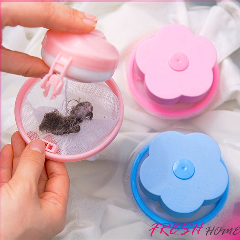 ตาข่ายดอกไม้ ถุงกรองเครื่องซักผ้ารูปดอกไม้ กรองเครื่องซักผ้า ดักสิ่งสกปรก Mesh filter bag washing machine flower shape