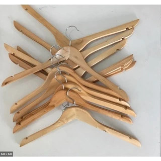 Double.thai ไม้แขวนเสื้อไม้ ไม่มีก้าน（12 ชิ้น/ 6 ชิ้น）45cm Y-05