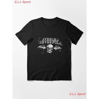 เสื้อยืดผ้าฝ้ายพิมพ์ลายAvenged Sevenfold Essential T-Shirt Avenged Sevenfold อะเว็นจด์เซเวนโฟลด์ วงร็อค เสื้อพิมพ์ลาย ผู