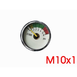 เกจ Gauge 6000psi หน้าปัดเรืองแสง M10X1  จำนวน 1 ชิ้น