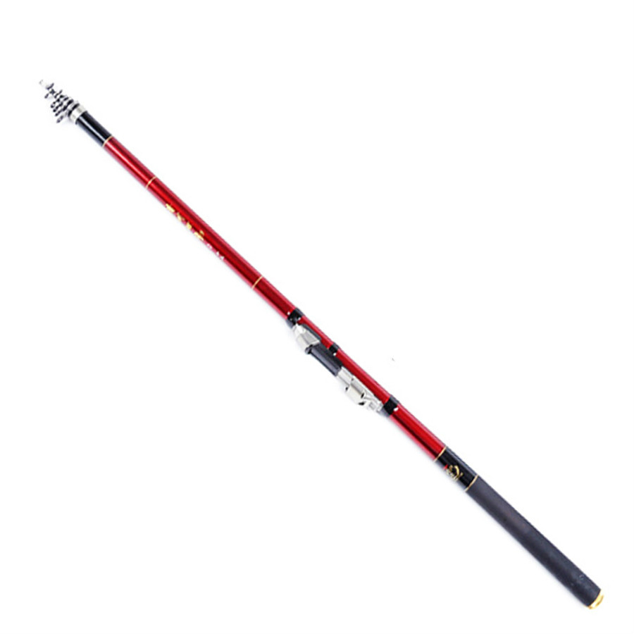 2.7M 3.6M 4.5M 5.4M แบบพกพา Telescopic Crap เบ็ดตกปลา Spinning Fish Hand Fishing Tackle Super Hard S