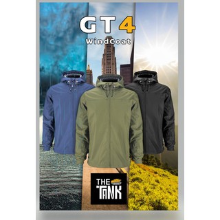 เสื้อกันลมผู้ชาย เสื้อกันแดด กันยูวี เสื้อกันน้ำแบบใบบัว The Tank รุ่น GT4 - ดำ เขียว กรมท่า