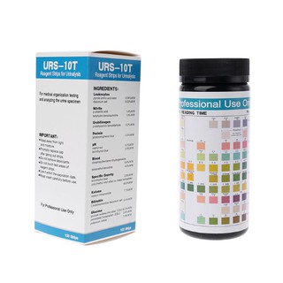 URS-10T แถบทดสอบเม็ดเลือดขาว, ไนไตรท์, Urobilinogen, โปรตีน, pH, เลือด 100 ชิ้น