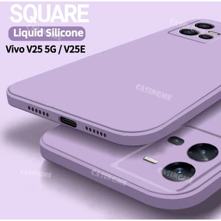 เคสซิลิโคนนิ่ม ทรงสี่เหลี่ยม กันกระแทก สําหรับ Vivo V25 5G V25E Vivo V25 Pro 5G V25E V23 V23E 25V V 23 25 E 25E 5G VivoV25 VivoV25E 5G