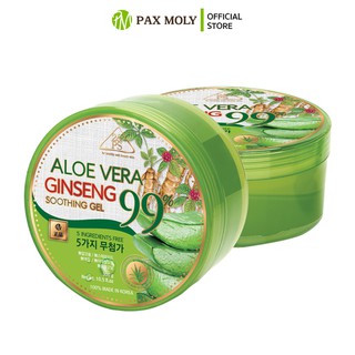 [ของแท้/MADE IN KOREA] 2&amp;PS aloe vera ginseng soothing gel  (300 ml.) เจลโสมเกาหลี