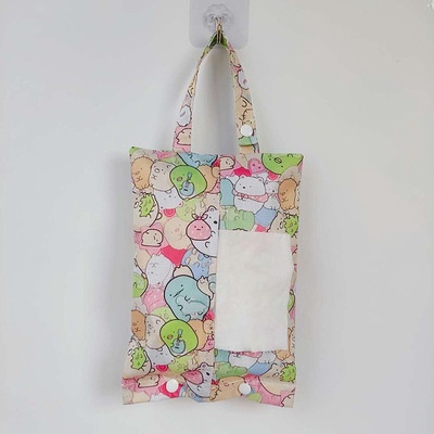 กระเป๋าใส่ทิชชู่ กันน้ำ กันฝุ่น แบบพกพา สําหรับแขวนหลังเบาะรถยนต์ - รูปที่ 4