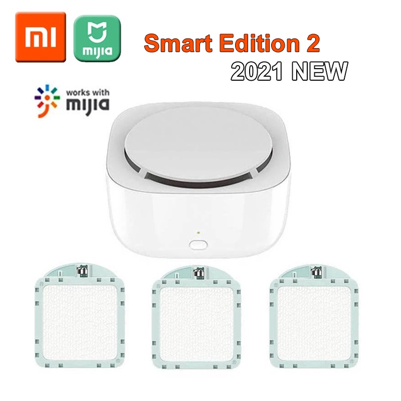 Xiaomi เครื่องฆ่ายุง 2 Smart Version ไม่มีแท็บเล็ต สวิตช์ตั้งเวลาโทรศัพท์ พร้อมไฟ LED ใช้งานได้ 90 วัน พร้อมแอพ