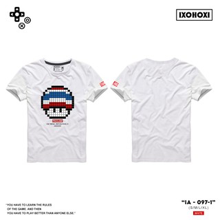 Unisex T-Shirt เสื้อยืดคอกลม แขนสั้น พิมพ์ลายเห็ด Mario ใส่ได้ทั้งผู้หญิง-ผู้ชาย/ รุ่น IA-097