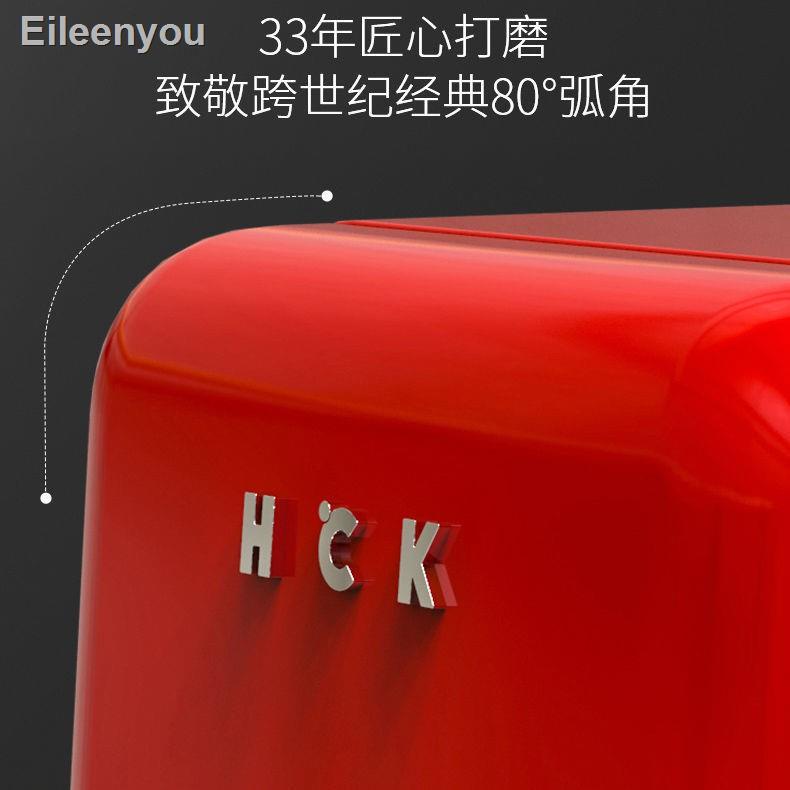 🐝คุณภาพสูง🐝☞℗เครื่องทำน้ำแข็ง✔☊¤HCK Husky BC-130RDC ย้อนยุคตู้เย็นตู้เย็นขนาดเล็กแช่แข็งของใช้ในครัวเรือนเครื่องสำอางค