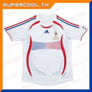 France 2006 Away Fifa World Cup เสื้อบอลฝรั่งเศสย้อนยุค เสื้อฝรั่งเศสย้อนยุค เสื้อทีมชาติฝรั่งเศส ซีดาน