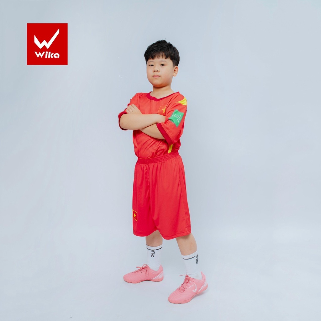 WIKA QH19 NEO KID รองเท้าฟุตบอลเด็ก หนังไมโครไฟเบอร์นุ่ม - 2EVSHOP