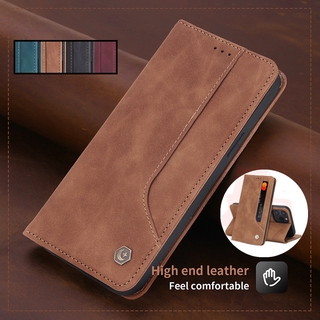 เคสโทรศัพท์หนัง ฝาพับแม่เหล็ก พร้อมช่องใส่บัตร สําหรับ IPhone 12 Mini 11 Pro X XS Max XR I8 I7 I6S Plus Se 2020 POLA