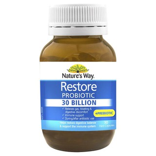 Natures Way Restore Probiotic 30 Billion 30 Capsules