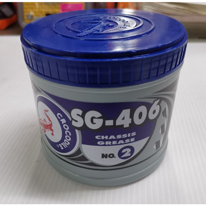 CROCODILE SG-406​ NO.2​ จารบี​ ตราจระเข้​ SG-406​ #2​ เนื้อเขียว​ 0.5​ ก.ก.