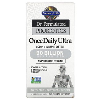 Pre order⚡️⚡️ Garden of Life, Dr. Formulated Probiotics, Once Daily Ultra, 90 Billion, 30 Vegetarian Capsules (Ice)🇺🇸