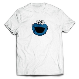 [S-5XL]เสื้อยืด พิมพ์ลายการ์ตูน Sesame Street Elmo Cookie Monster Big Bird ขนาดใหญ่ สําหรับผู้ชาย