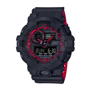 นาฬิกา Casio G-SHOCK ความสว่างสูง LED backlit หน้าปัดสามมิติเคลื่อนไหวกันน้ำและกันกระแทกGA-700SE-1A4นาฬิกาเรซิ่นกีฬา