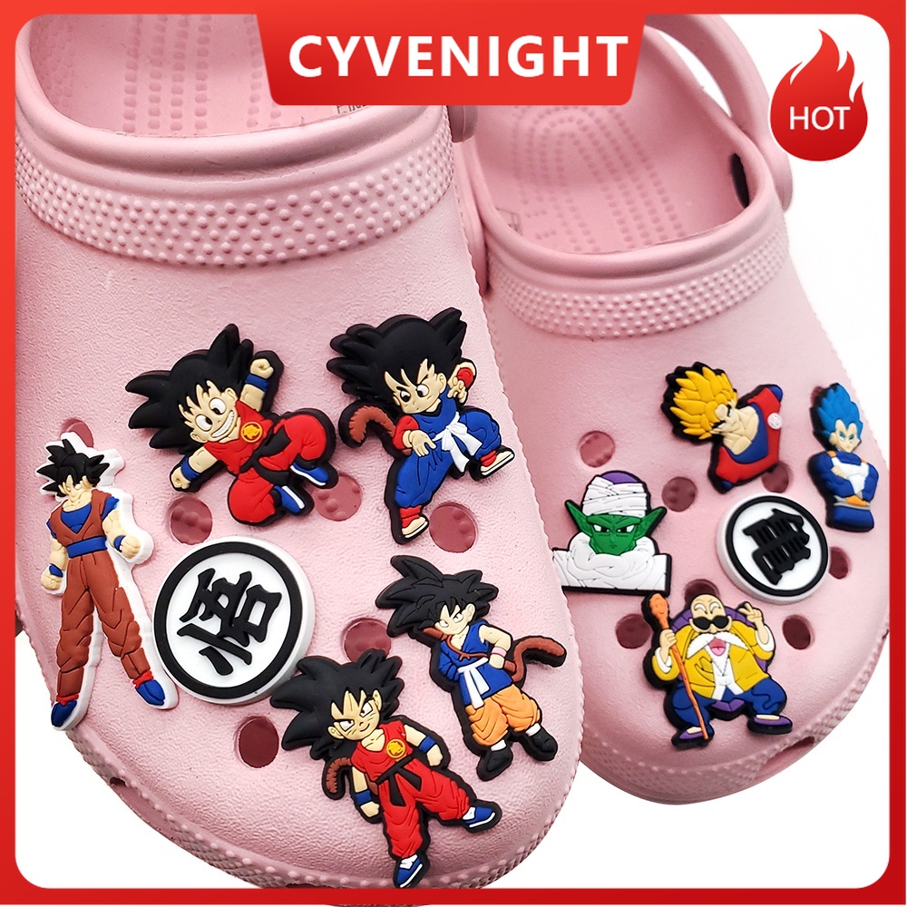 ✨คลังสินค ้ าพร ้ อม✨ ใหม ่ การ ์ ตูน DRAGON BALL Theme รองเท ้ า Charms Jibbitz สําหรับ Crocs Bubble สไลด ์ Sandals, PVC รองเท ้ าตกแต ่ งอุปกรณ ์ เสริมสําหรับ Party Favors, ของขวัญไอเดียสําหรับผู ้ หญิงผู ้ ชาย