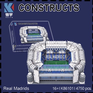 เลโก้บล็อค สนามบอล Real Madrids  จำนวน 4750 ชิ้น NO.K86101 สนามบอลใหญ่สวยๆ